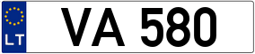 Trailer License Plate